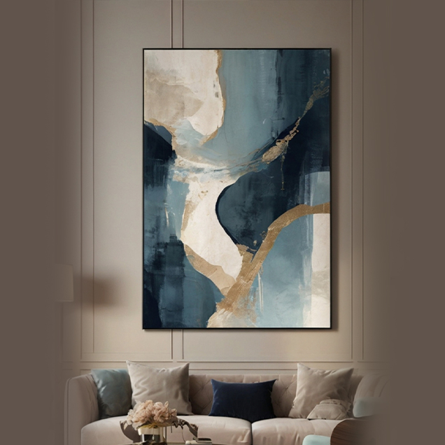 Abstract Azure Painting image